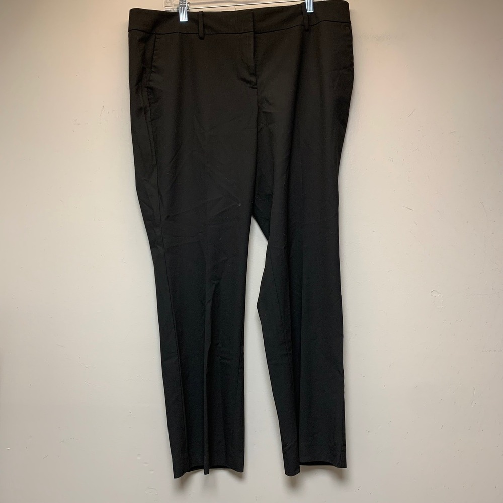 Ann Taylor Factory Dress Pants Women 14P Black Excellent Petite Work Trousers